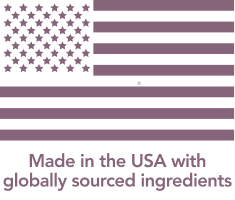 Made in the USA with globally sourced ingredients