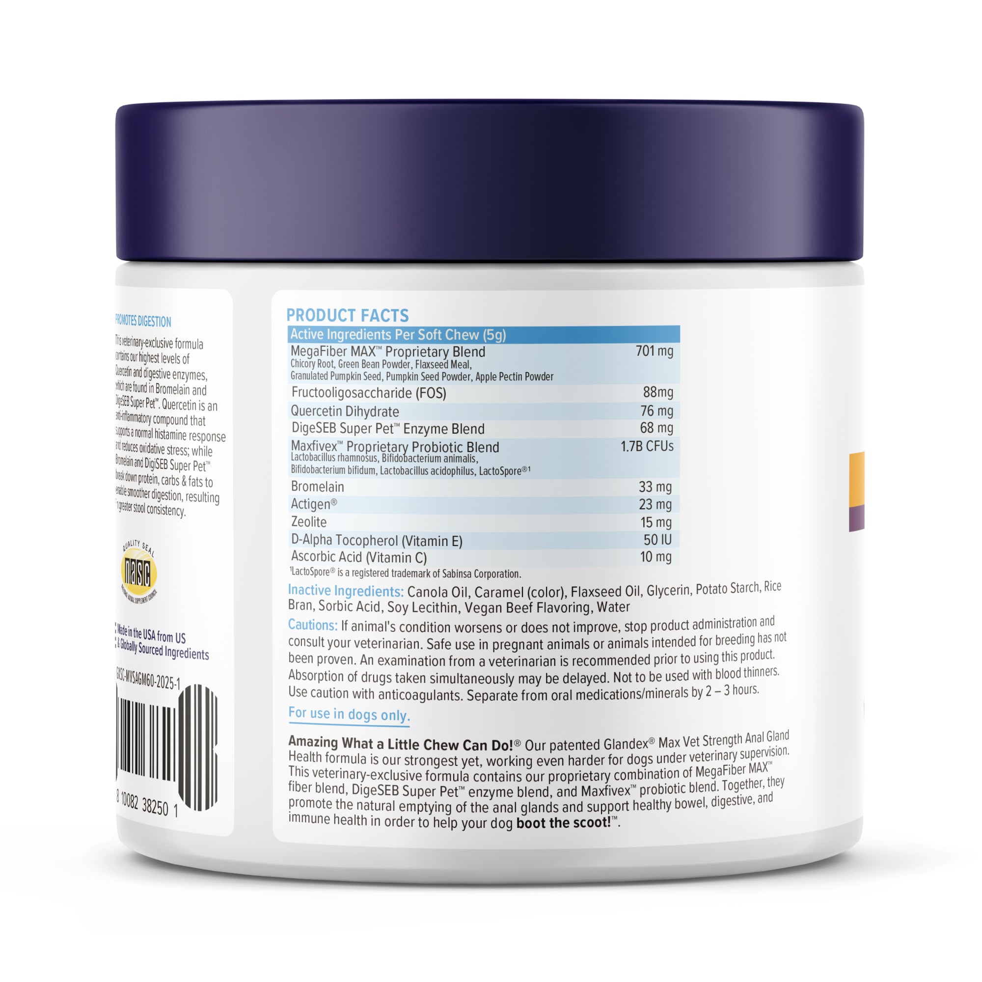 Glandex Max Vet Strength Anal Gland Health Chews